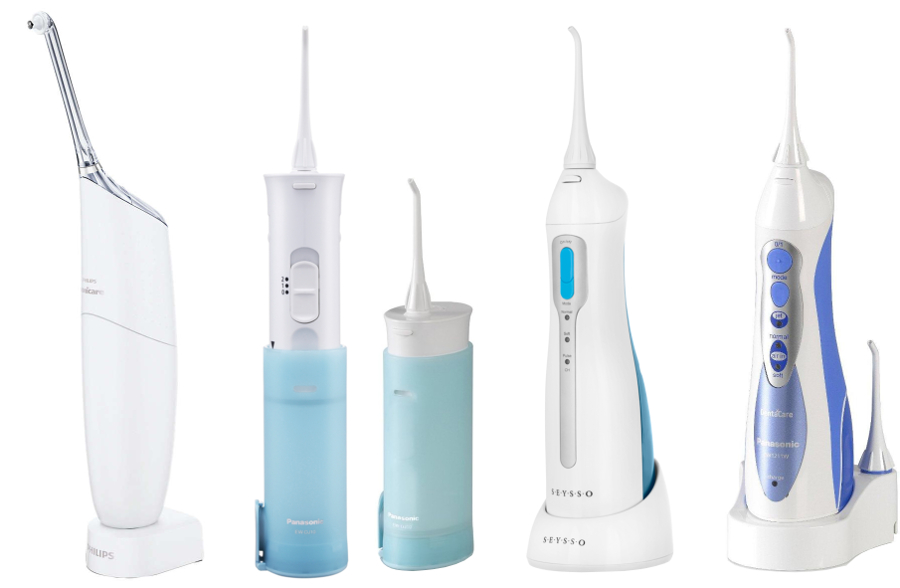 Наиболее популярными беспроводными стоматологическими ирригаторами являются Panasonic EW1211, Panasonic DJ10, WATERPIK WP-450, Philips AirFloss или SEYSSO Oxygen Travel