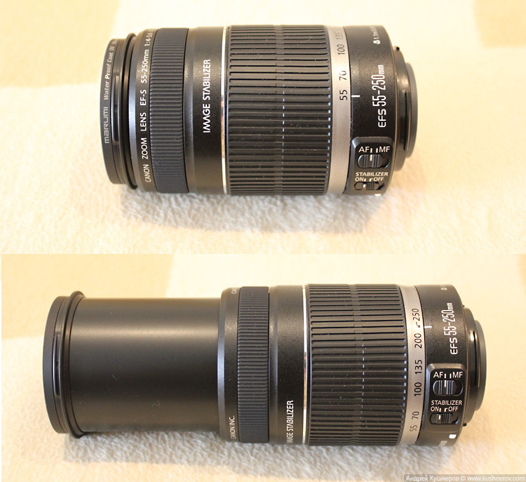 Canon EF-S 55-250mm f / 4-5