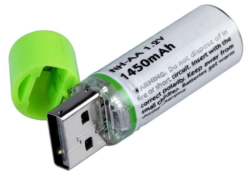 NiMH батареї з зарядкою від USB
