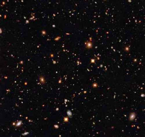 Надглибоких ПОЛЕ «ХАББЛА», саме чутливе з коли-небудь отриманих зображень космосу, що зафіксувало понад 1 тис