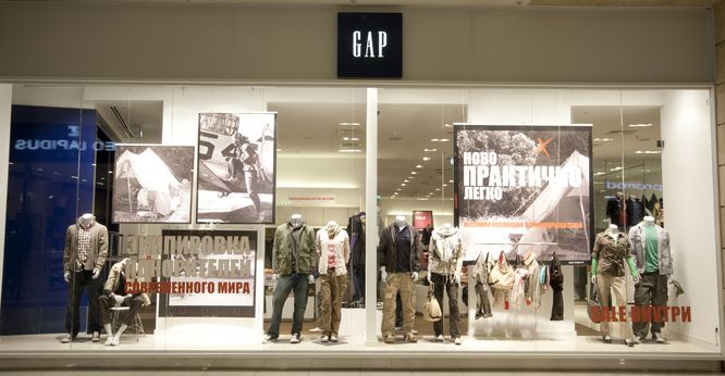 У Росії одяг Gap помітно дорожче, ніж в США
